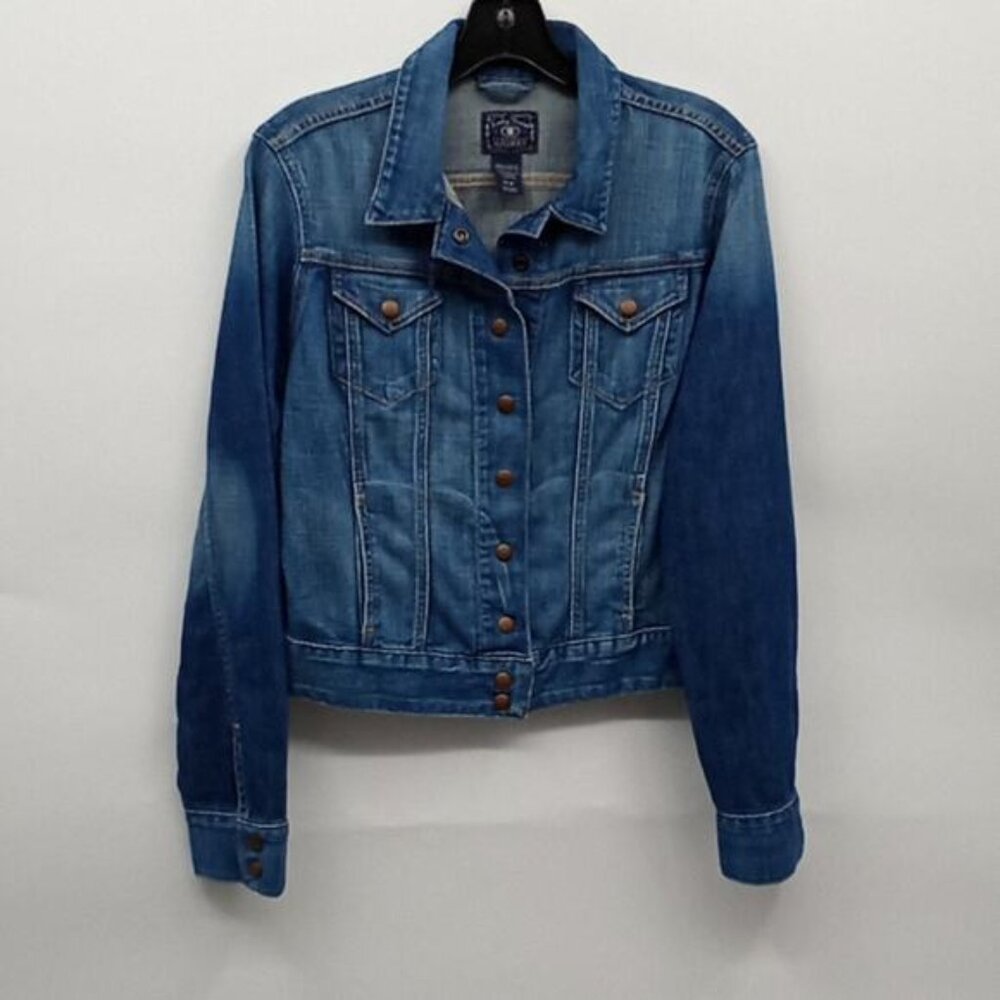 Lucky Brand Women's Denim Western Country Equestrian Jacket Size Medium